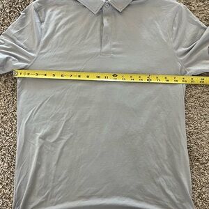 Lululemon Men's light Purple/Gray Polo Shirt